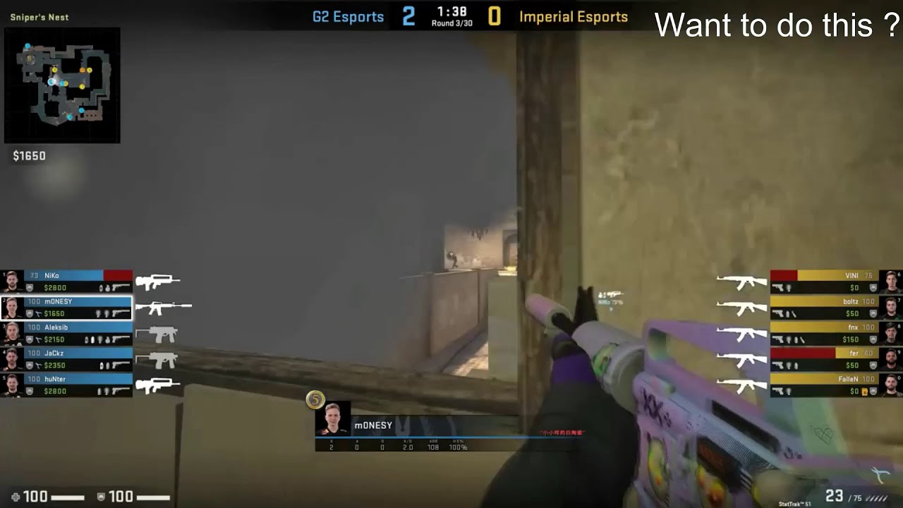 m0nesy one way smoke bug Tutorial (mirage window)