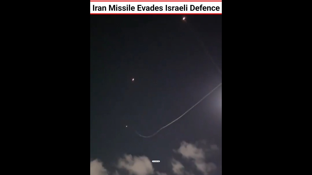 Iran Missile Evades Israeli Defence #shorts