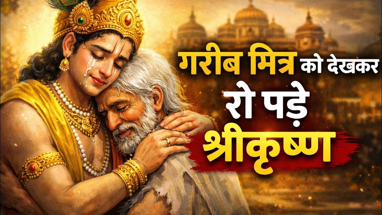 भक्त के प्रेम में रो पड़े भगवान। श्री कृष्ण और सुदामा की भावुक कर देने वाली प्रेम कथा।#bhaktikatha