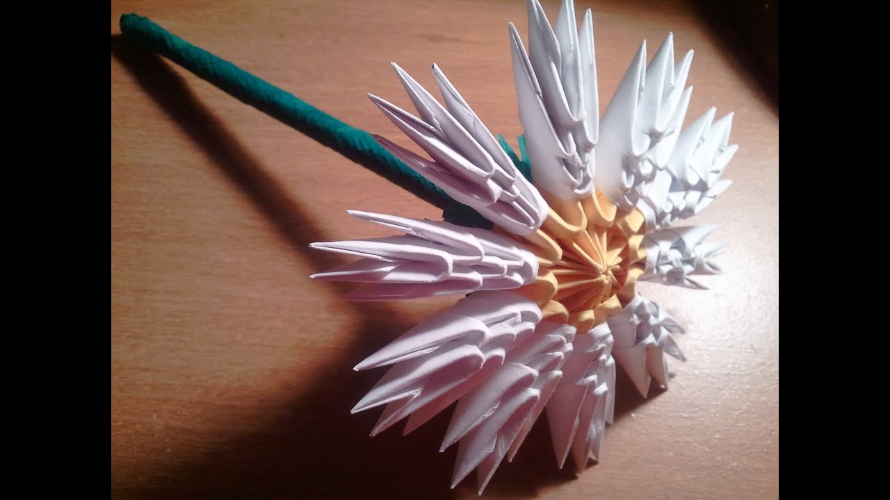 How to make 3D origami  flower