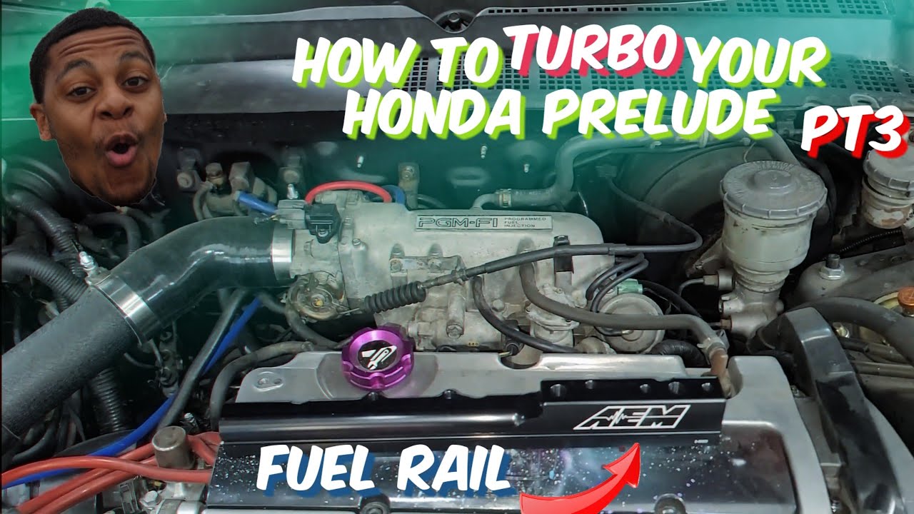 How To Turbo Your Honda Prelude Pt3 | AEM Fuel Rail & Regulator