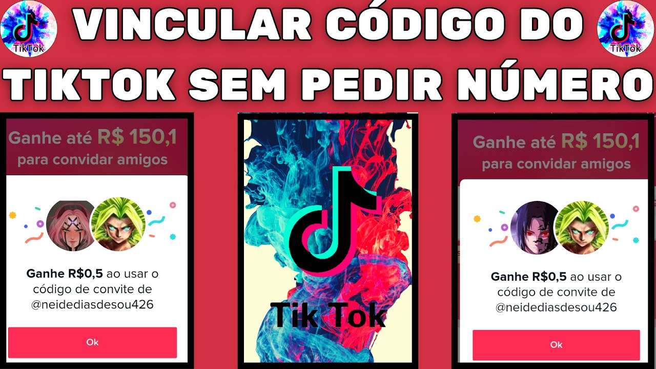VINCULAR O C&Oacute;DIGO DE CONVITE DO TIKTOK SEM PEDIR N&Uacute;MERO DE TELEFONE E SEM ERRO DE INTERNET