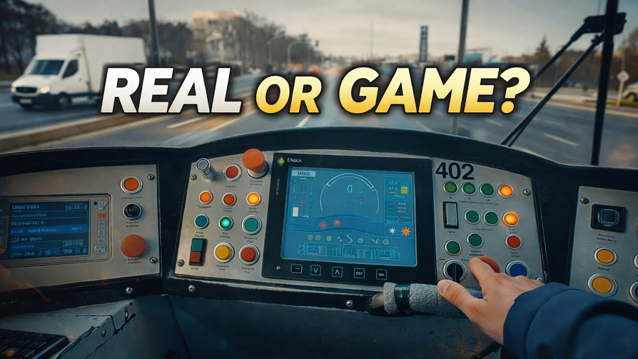 Real or Game? Would You Play This Reality | Relaxing Tram Cab View