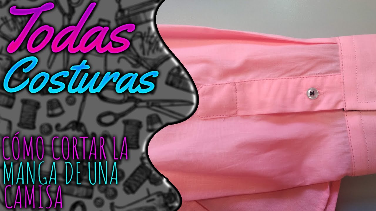 ✂️ Cómo CORTAR la MANGA de una CAMISA de HOMBRE muy FÁCIL 🌟 Cómo APRENDER a COSER y ARREGLAR tu ROPA