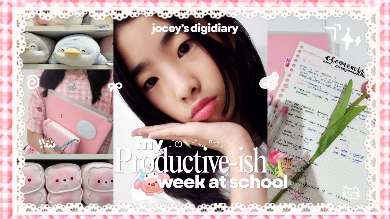 a productive-ish week at school 🌷🖇️ | fashion weeks, studying, productive days. 