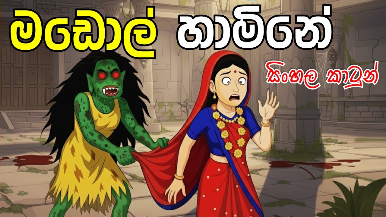 විරූපි නිසා අත් වූ ඉරණම | මඩෝල්හාමිනේ | Sinhala Horror Cartoon Story