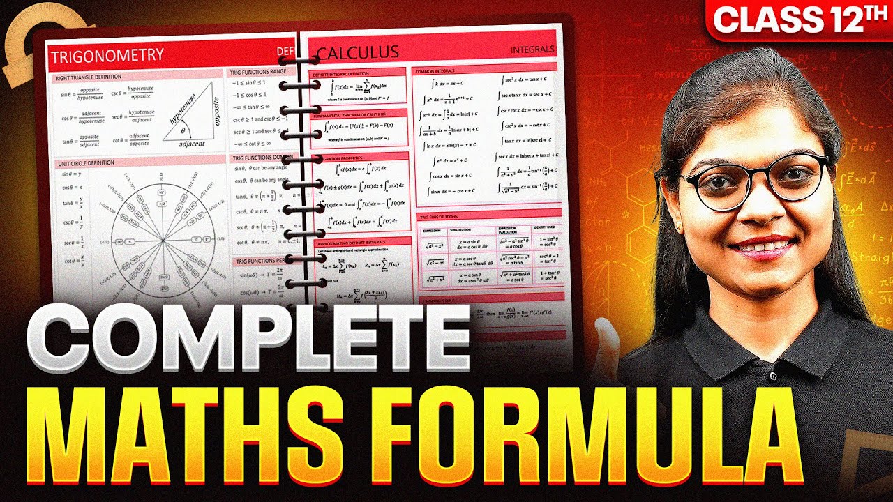 Class 12 Maths - ALL Formulas and Concepts in 1 Shot 🔥