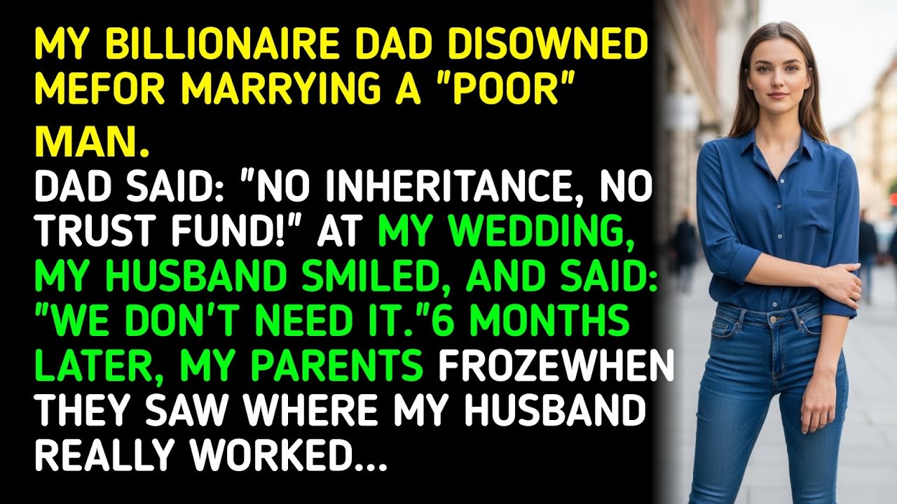 MY BILLIONAIRE DAD DISOWNED MEFOR MARRYING A 