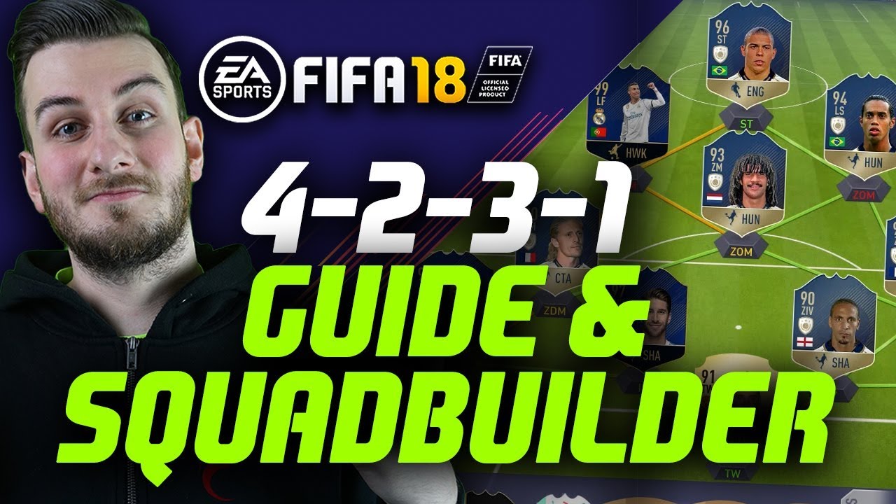 FIFA 18: 4231 FORMATION GUIDE - 100k 500k 1000k 6000k Squads