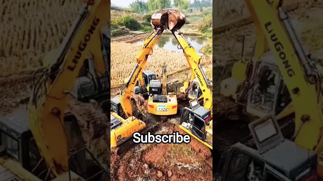 driver digging machine is king#四不都不like digging with a car#P-80 #bulldozer