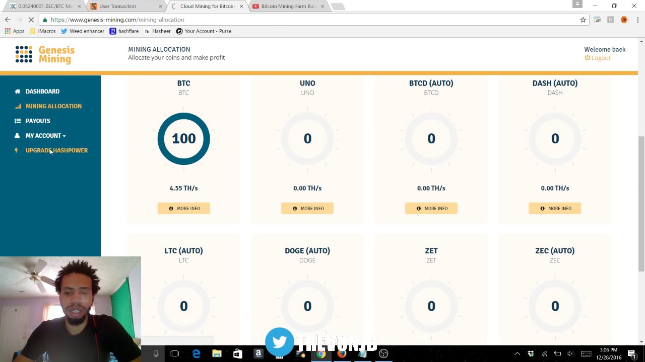 350 DAYS OF GENESIS MINING BITCOIN PAYOUTS