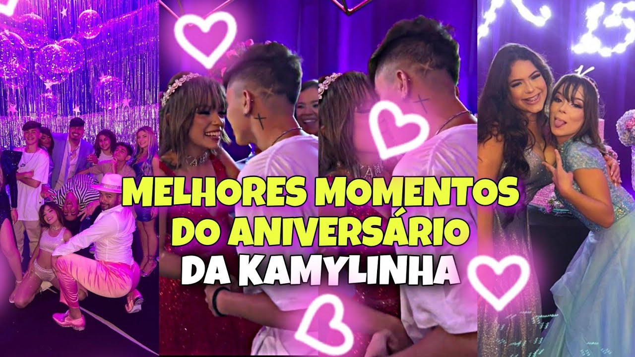MOMENT0S DO ANIVERSARIO DA KAMYLINHA e B31J0 DE PEDRO E KAMYLINHA 👀