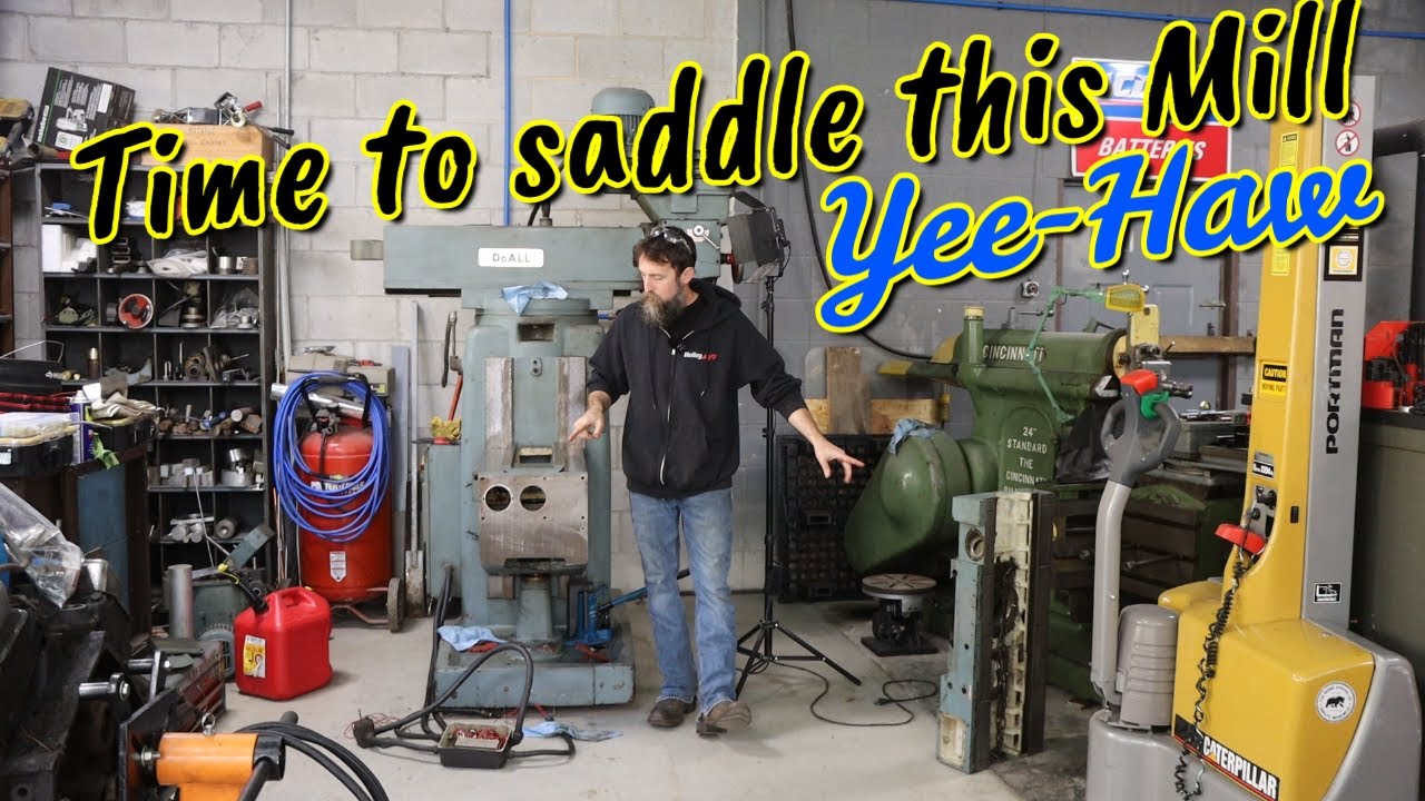 Saddling the DoAll MIlling machine
