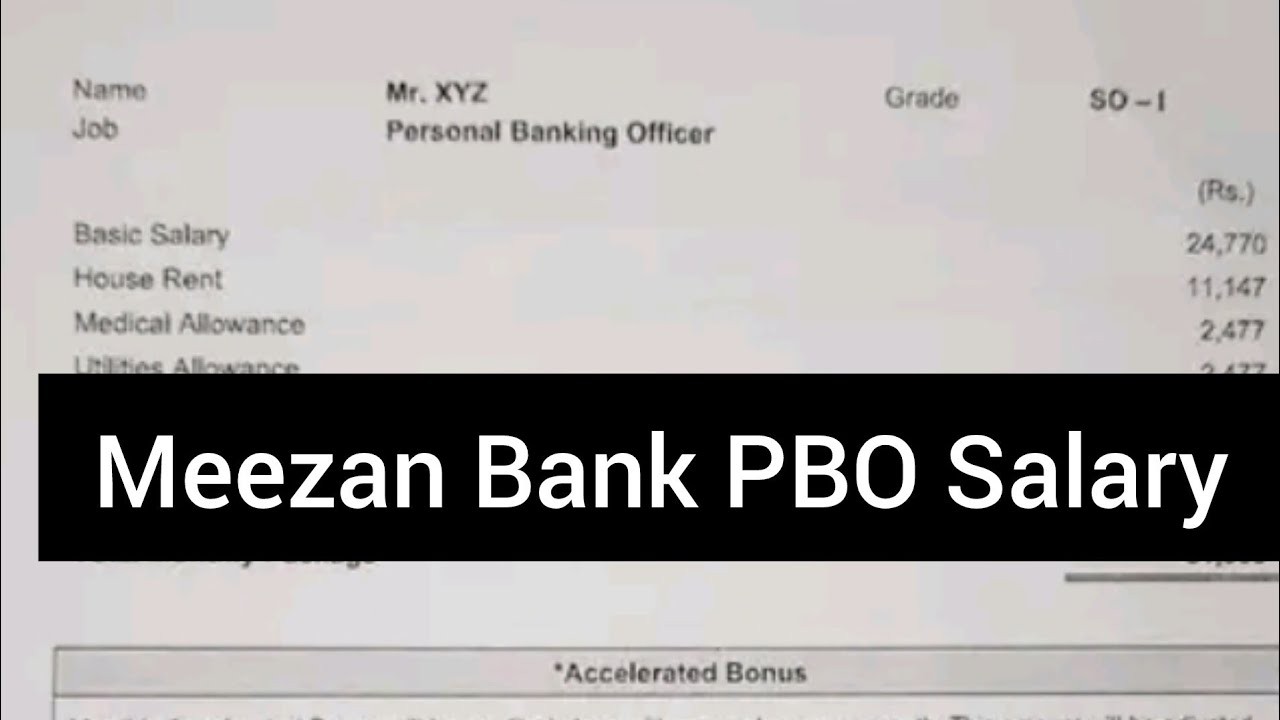 PBO(Personal Banking Officer) Salary in Meezan Bank ||Meezan Bank New Jobs#meezanbankcareers