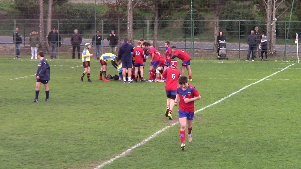 Match rugby Béziers-Rumilly U14 2e mi-temps Super Challenge de France