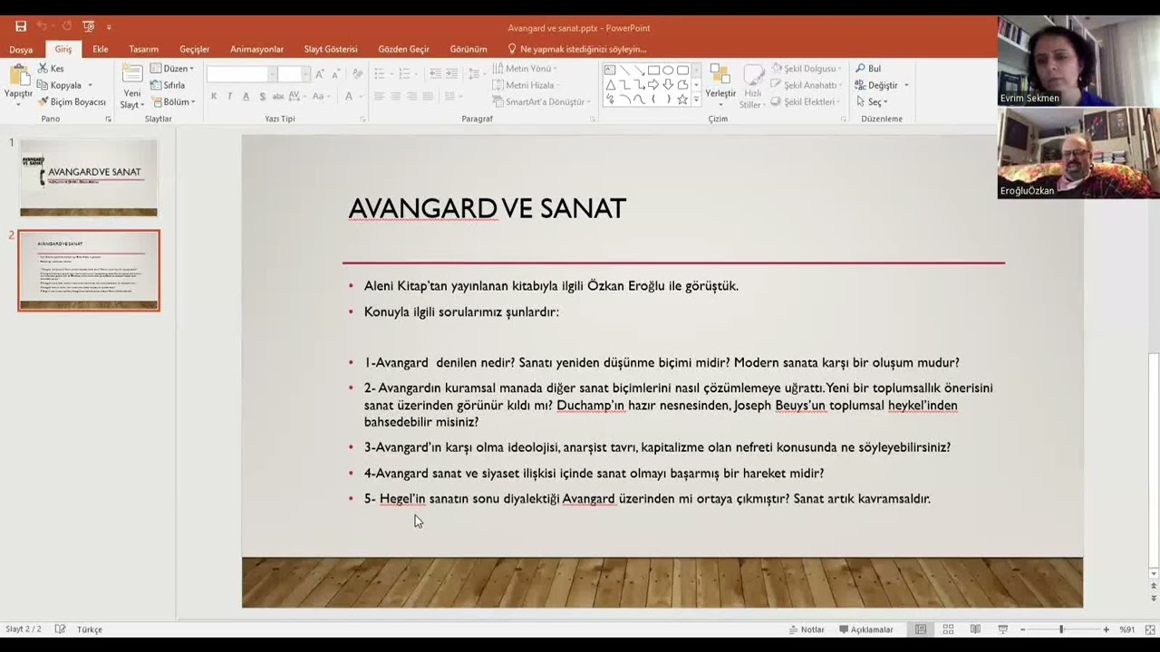 AVANGARD VE SANAT