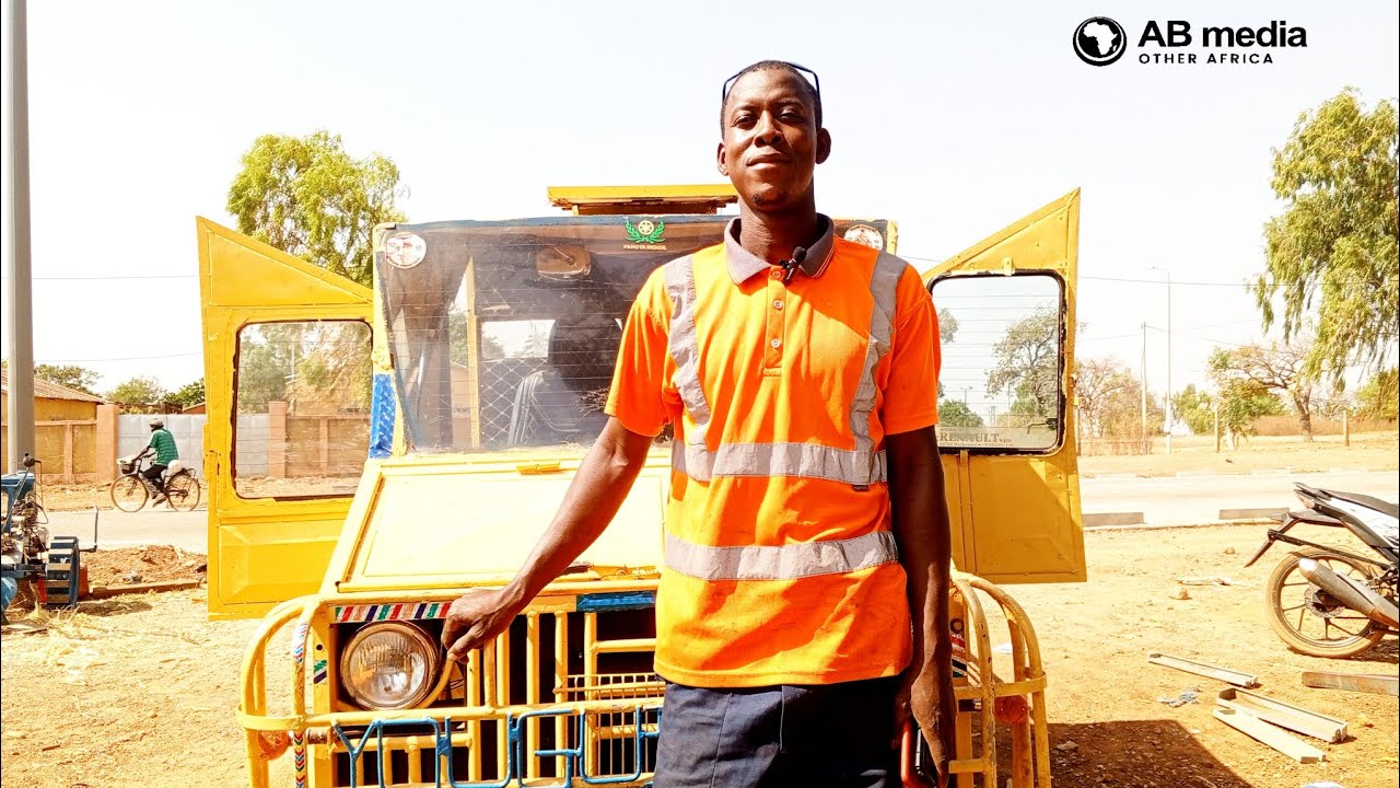 Il fabrique son véhicule qui marche 100% avec une plaque solaire au Burkina 🇧🇫