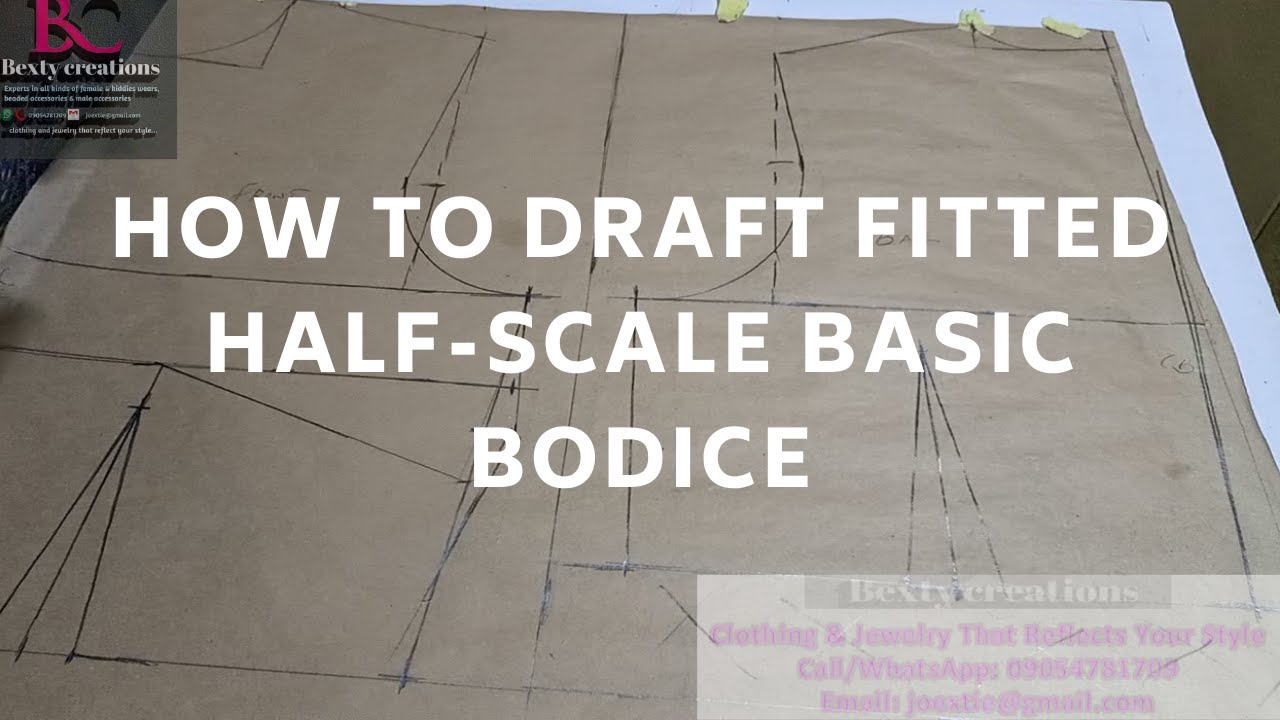 [DETAILED] HOW TO: MAKE BASIC BODICE PATTERN (HALF SCALE)