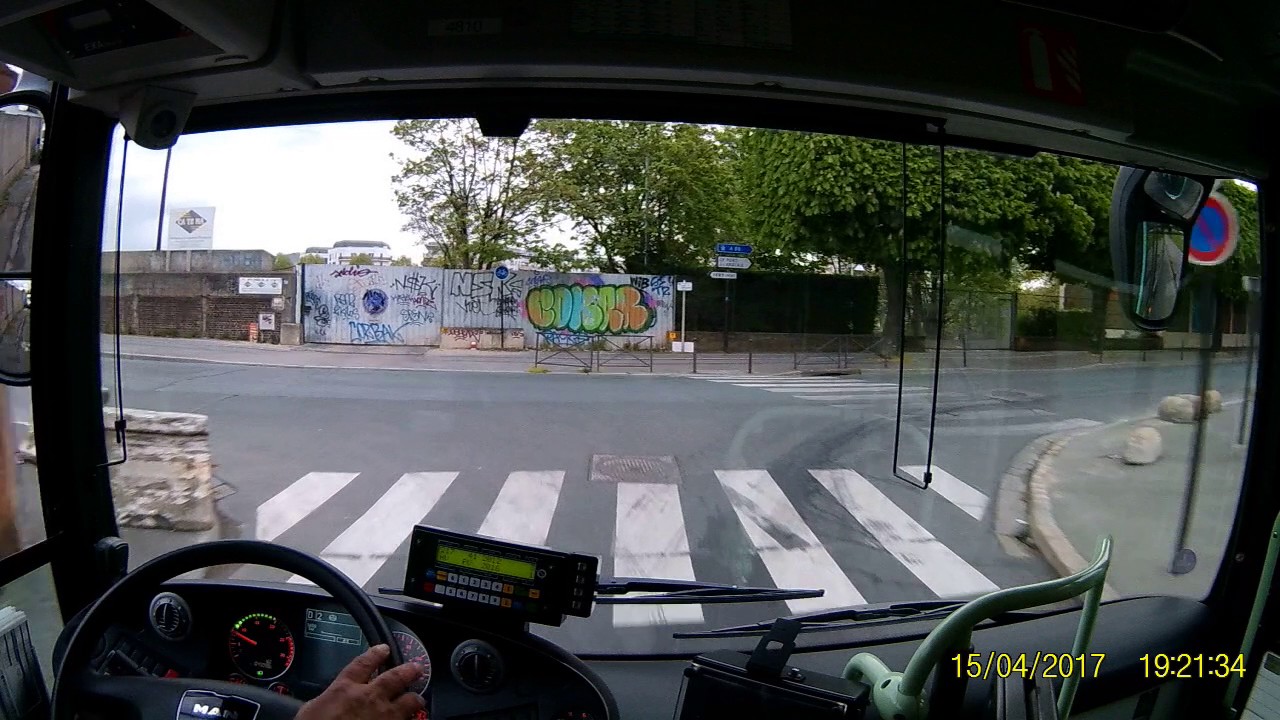Bus 217 direction Hotel de Ville de Créteil partie 01 - avril 2017