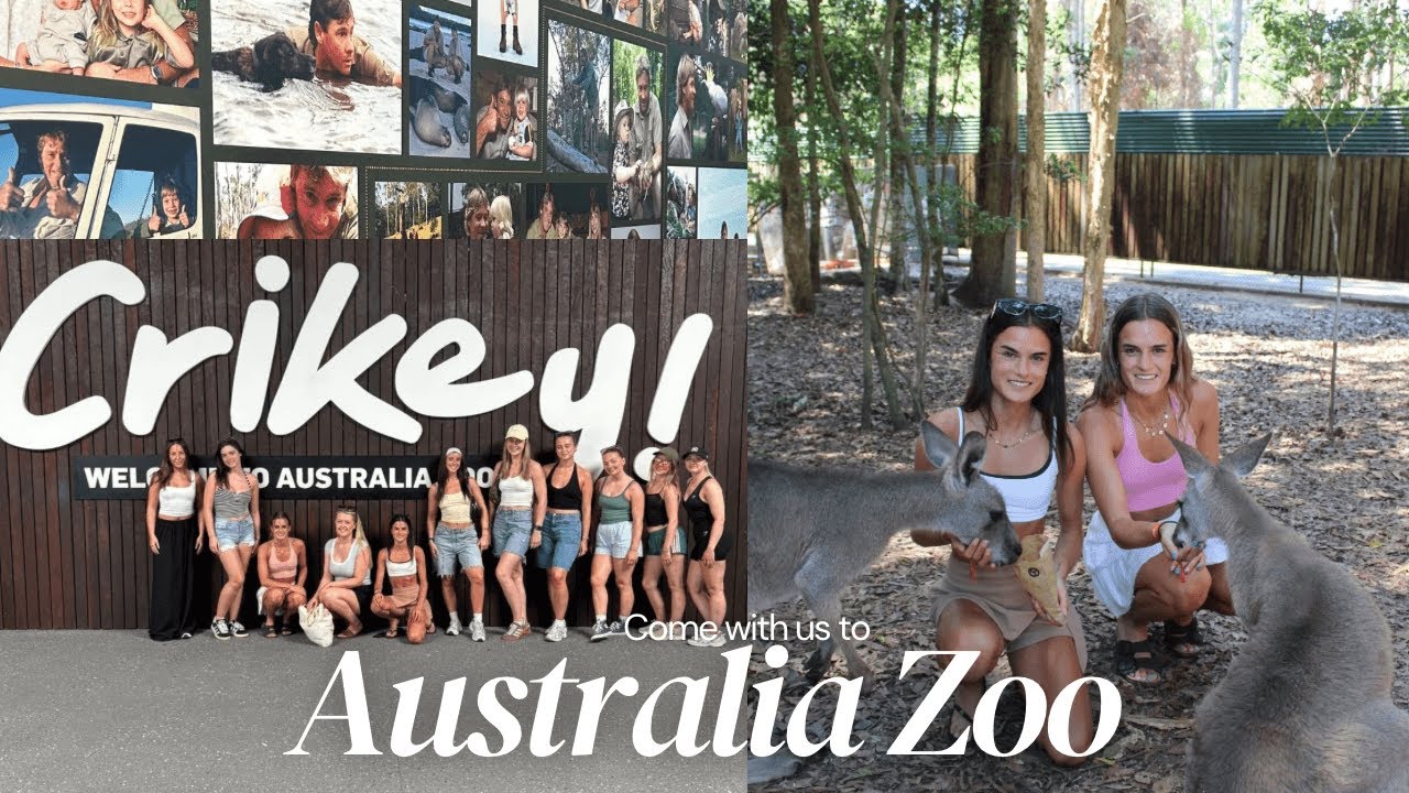 Visiting the AUSTRALIA STREVE IRWINS ZOO | FEEDING KANGAROO