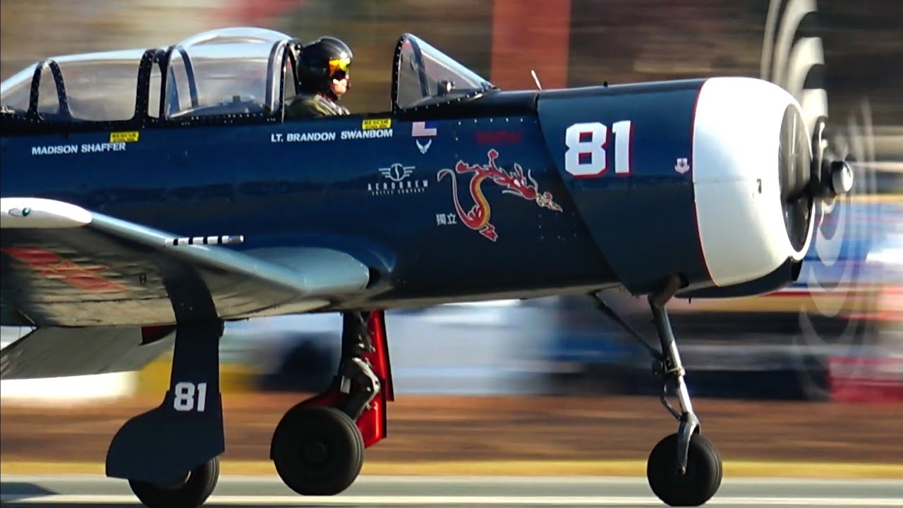 Vintage Trainers T-34 Mentors & Nanchang CJ-6 2025 Warbirds Over Monroe
