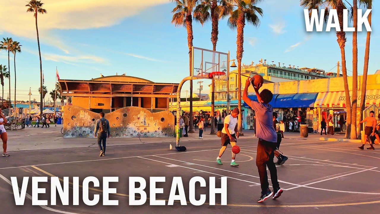 VENICE BEACH Walking Tour | 4K Los Angeles Walk