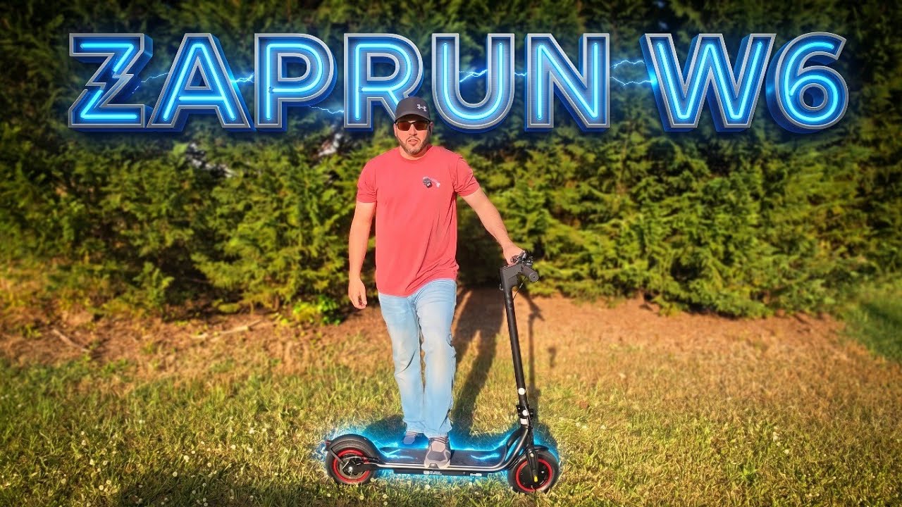 Плавная езда на электросамокате ZapRun W6 с большими шинами.