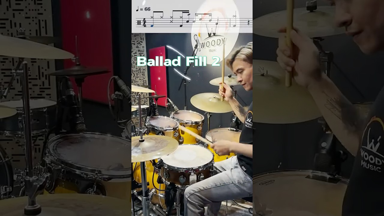 Ballad Drum fills 2 - C&acirc;u b&aacute;o trống d&agrave;nh cho điệu Ballad #trantindrummer #drums #drumfill #drummer