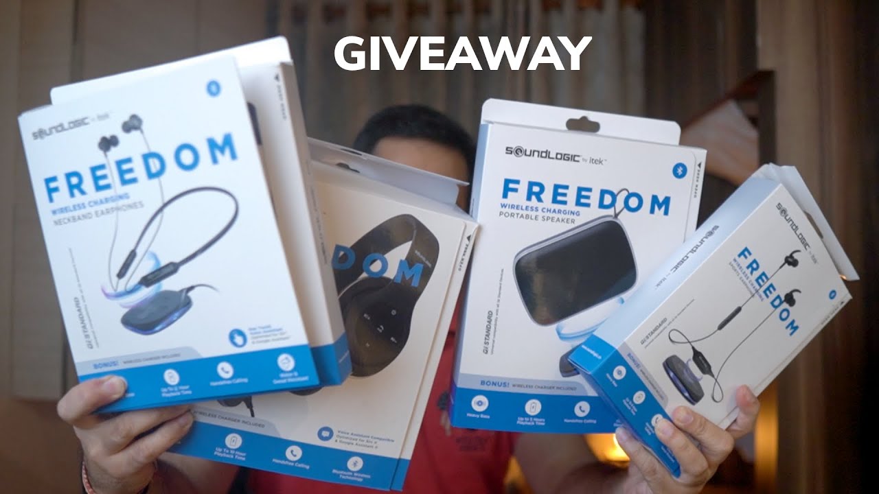 Soundlogic Freedom 4X Audio Products with Wireless Charging support plus Wireless Charge in box