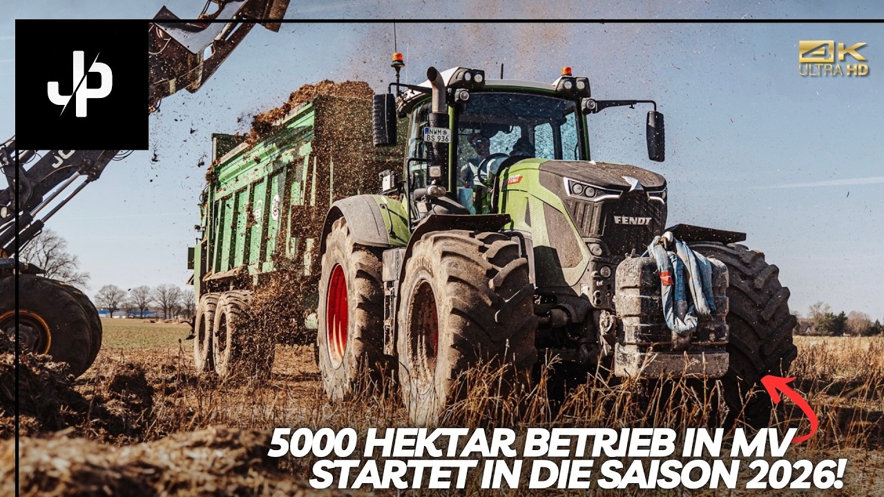 Saisonstart auf 5000 Hektar in MV! || JP Agrar Doku