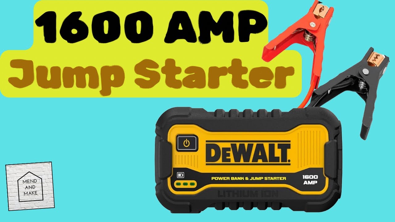Пусковой аккумулятор Dewalt DXAELJ16 1600 пиковых ампер с питанием от USB