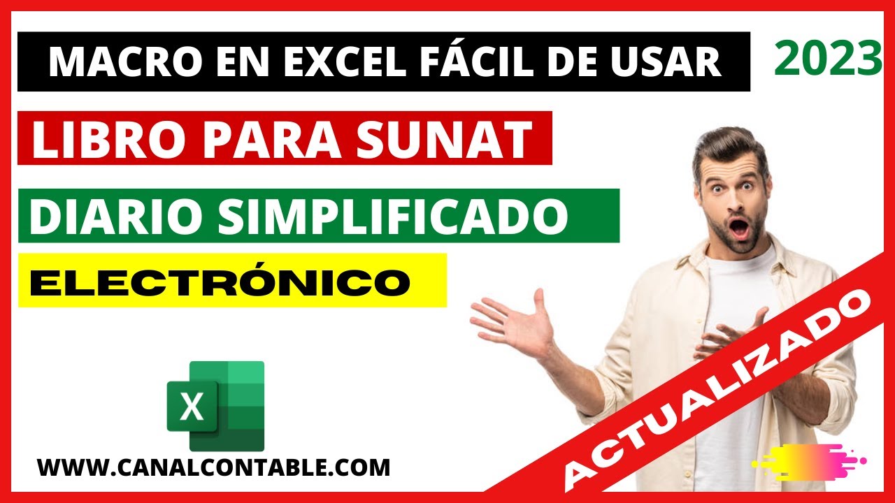 ✅MACRO para el Libro DIARIO SIMPLIFICADO SUNAT - Fácil de USAR