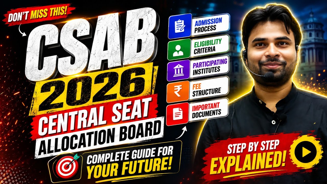 CSAB 2026 : Csab Participating Institute | Nits Cse Cut-off CSAB Round 