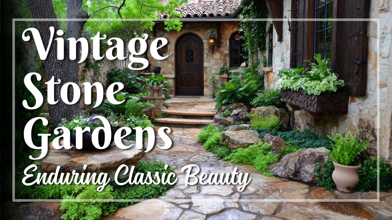 Rustic Stone Garden Ideas for Courtyards and Paths 🪨 Vintage Texture with Classic Sophistication