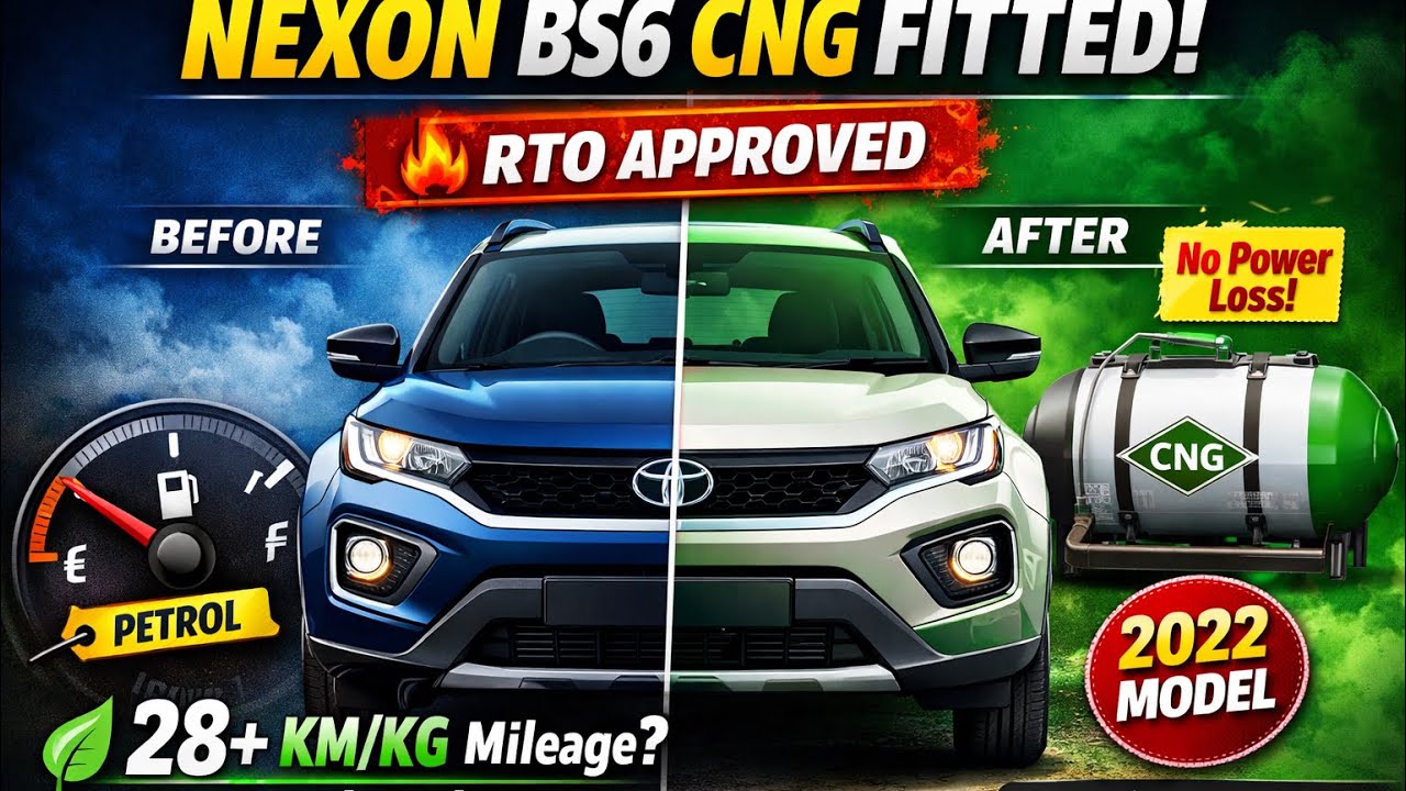 Tata Nexon BS6 2022 CNG Installation Kit | RTO Authorized Fitment Mumbai Thane | Best Mileage