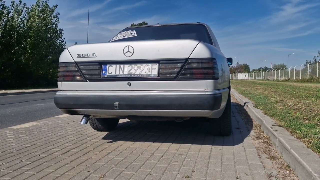 Mercedes - Benz W124 300D OM603 Straight exhaust. Przelot 100%