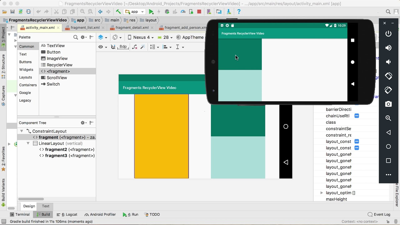 24. Fragments with RecyclerView Part1 (AS 3.1.3)