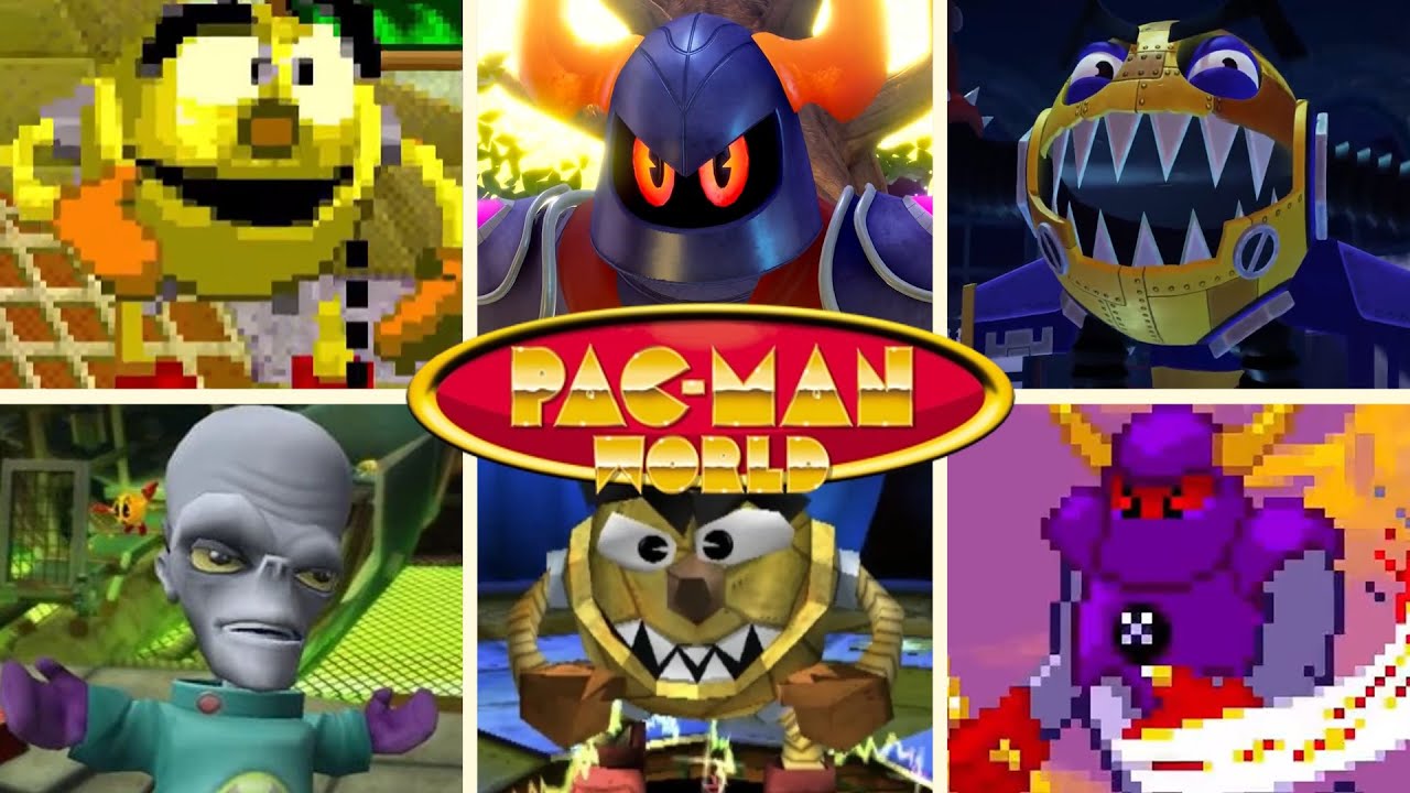 PAC-MAN WORLD SERIES - All Final Bosses (1999-2025)