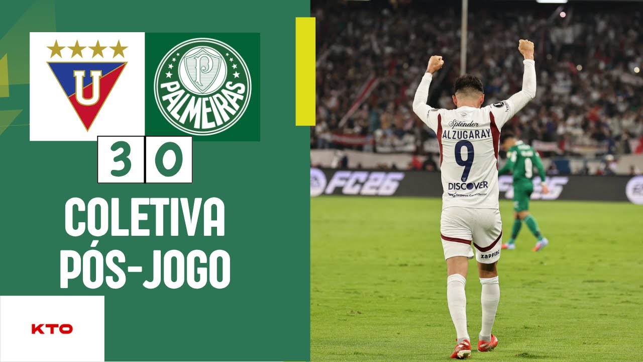 COLETIVA DO ABEL E P&Oacute;S JOGO - LDU 3 x 0 PALMEIRAS