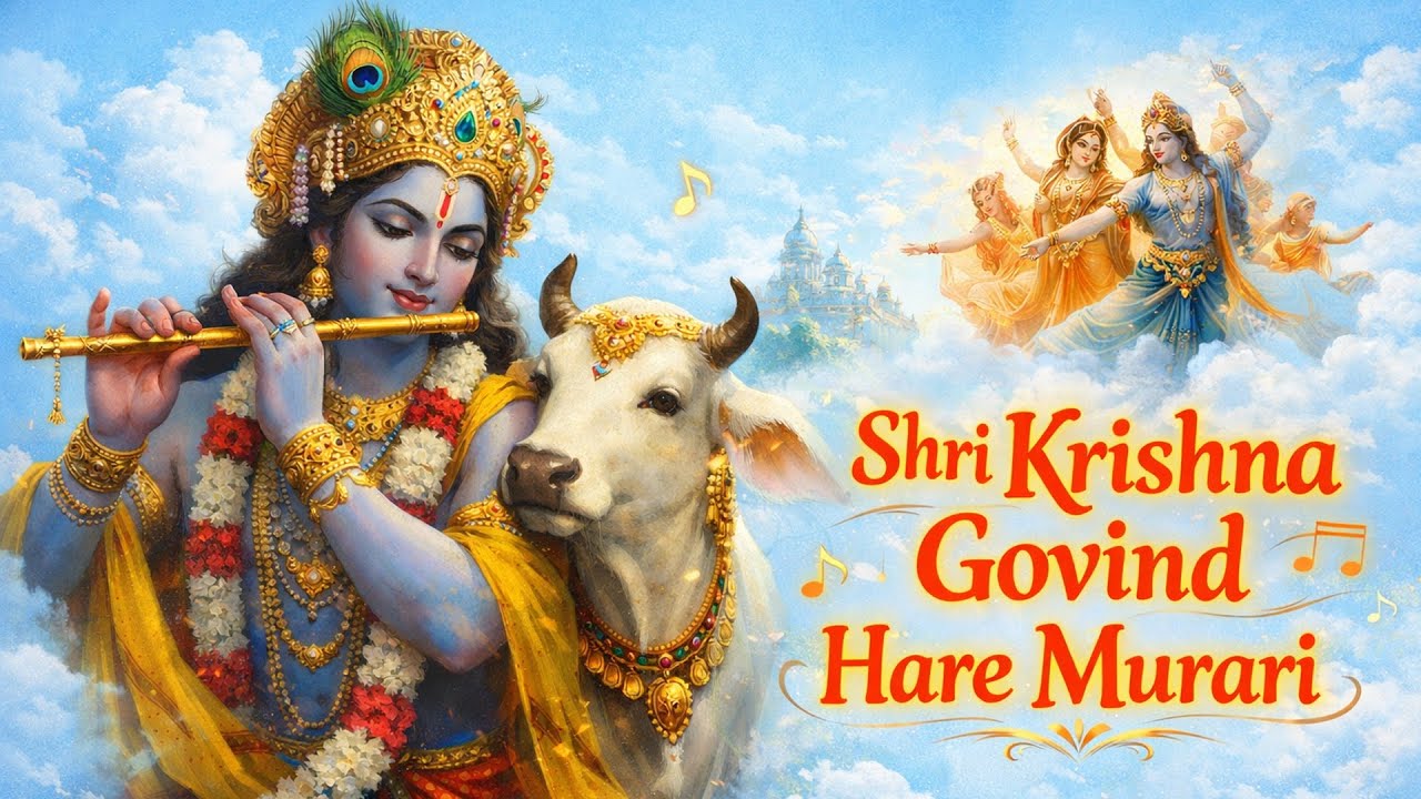 LIVE : SHRI KRISHNA GOVIND HARE MURARI | श्री कृष्ण गोविन्द हरे मुरारी |  KRISHNA BHAJAN