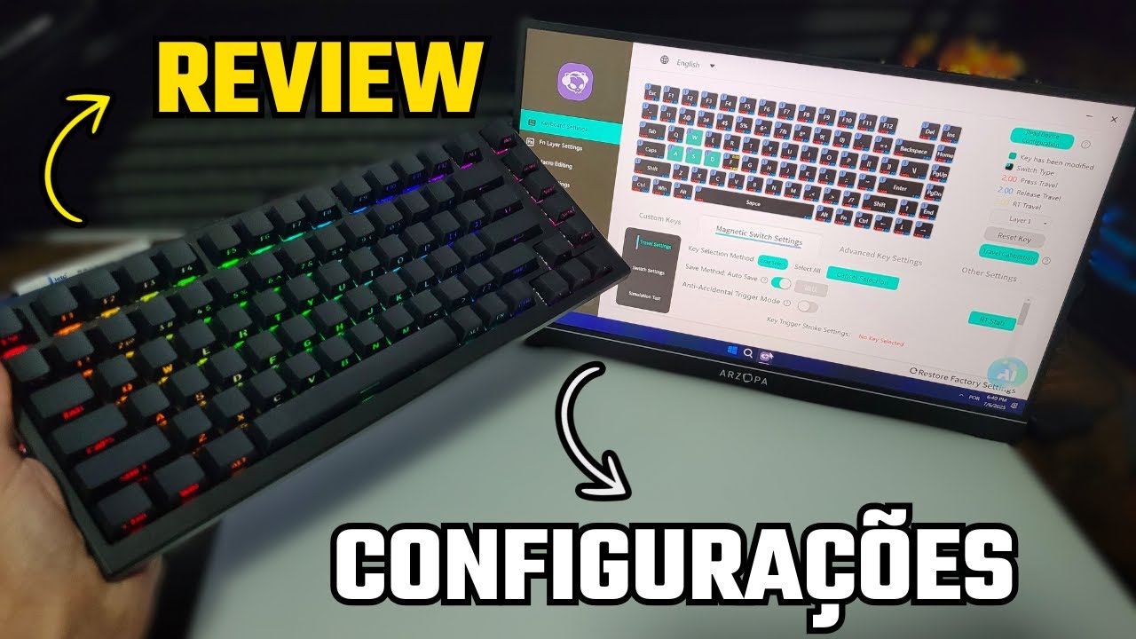 AKKO TAC75 HE - Review Completo e Como Configurar o Teclado
