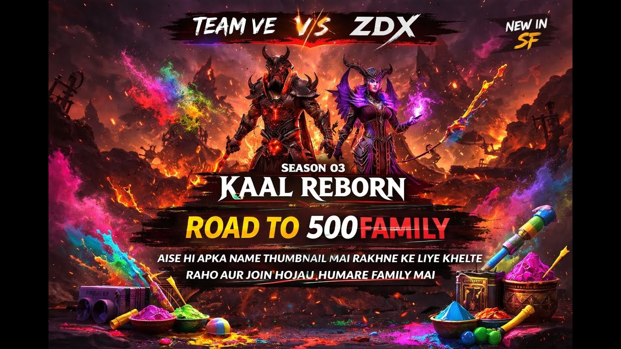 🔴 SCARFALL 2.0 LIVE | Squad Room | Kill Challenge | Road to 500 Family @scarfall2.O