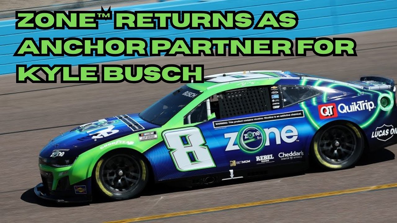 zone™ Returns as Anchor Partner for Kyle Busch & RCR in 2026