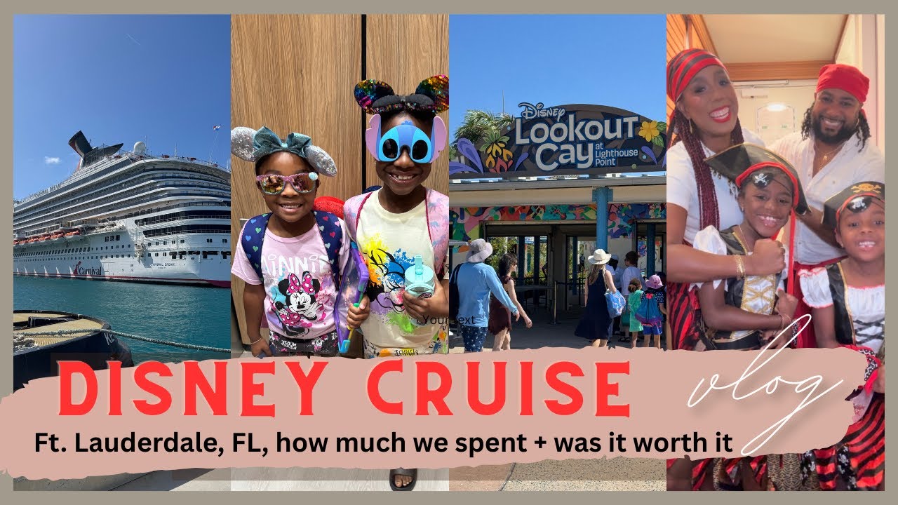 Disney Magic Cruise vlog • How much we spent on 5 day cruise • Is it worth it + Ft. Lauderdale, FL