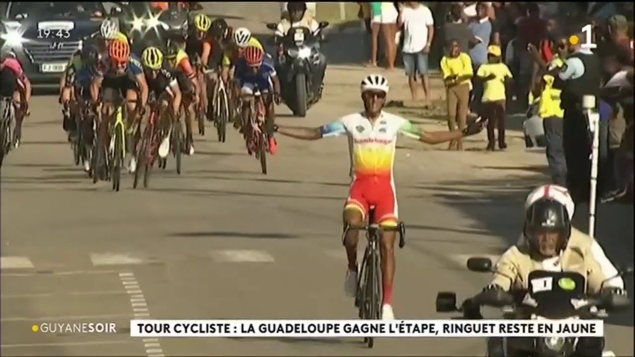 Tour cycliste : la guadeloupe gagne l'étape, Ringuet reste en jaune