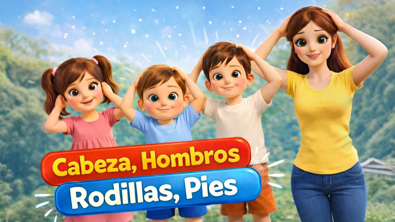 Cabeza, Hombros, Rodillas y Pies | Canción Infantil Animada🎵