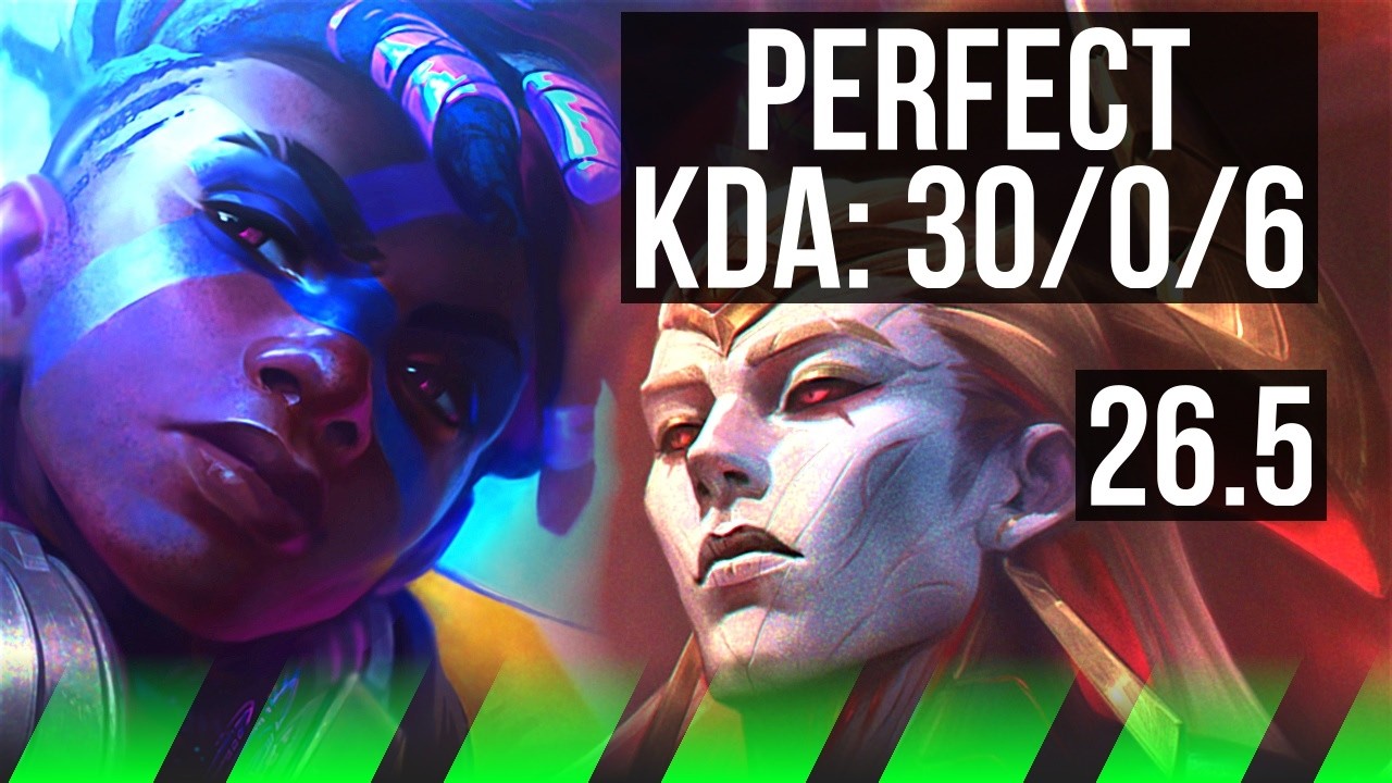 EKKO vs ZAAHEN (JGL) | Perfect KDA: 30/0/6, 42K damage | EUW Master | 26.5
