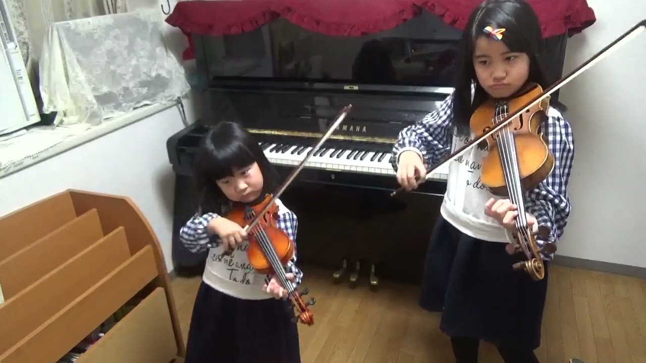 2016年バッハ2つのヴァイオリンのための協奏曲 第1楽章 karin(10yo)&Coco(5yo)