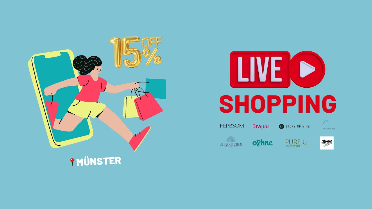 Das erste Live-Shopping-Event in Münster mit 8 coolen Start-ups!