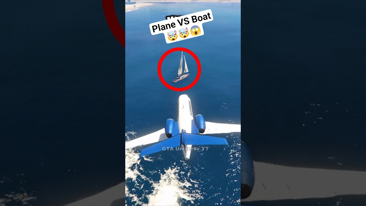 Самолёт против лодки в каждой игре GTA #gta5 #gaming